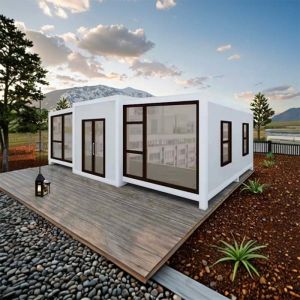 China Portable Bi-Fold Prefab House with Foldable Design for Efficient Shipping and On-Site Use on sale