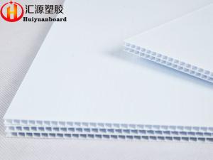 China Corona Treated Corrugated Plastic Sign Blank Sheets factory
