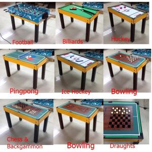 China New Style Multi Game Table Soft Handle Football Game Table With Colorful Player factory