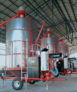 China 40 Ton Per Day Fast Drying Speed Portable Grain Dryer With Diesel Burner factory