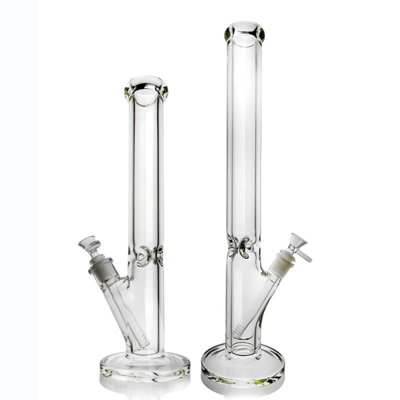 Straight Type 9mm Percolator Ice Bong Pipe Simple Design Downstream Diffuser