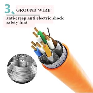 China 23AWG 8 Bare Copper Conductors SFTP Cat7 LAN Cable factory