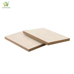 China Abrasion Resistant Melamine MDF Board 9mm Water Resistant MDF Medium Density Fiberboard factory
