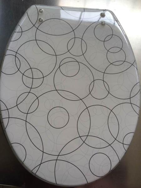 decorative clear polyresin toilet seat,color toilet seat,toilet,cover,MDF,PVC,PP