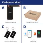 High Security Smart Digital Keyless Lock Aluminum Alloy Material