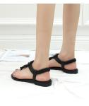 BS051 Summer Plus Size Sandals Female Bohemian Roman Flat Bottom Fairy Style