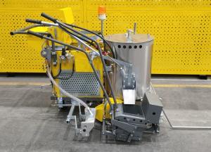 China Hand Push Thermoplastic Road Marking Machine with High Speed factory