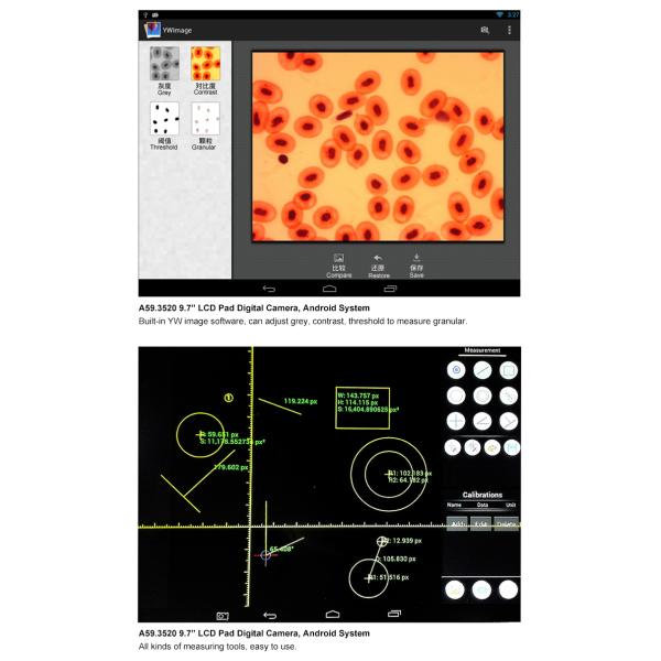 HD 9.7 Inch 5.0MP Digital LCD Microscope Binocular A33.1502 1000X Digital Display