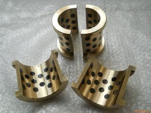 China Customizable Half Moon Bearing , Sintered Bronze Bushing Low Friction Coefficient factory