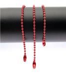 Colorful 120mm Long Mixed Color Metal Adjustable Antiqued Ball Chain with Bead