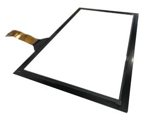 China 75inch Projected Capacitive Touch Screen 20 Touch Points Goodix IC Black Bezel factory