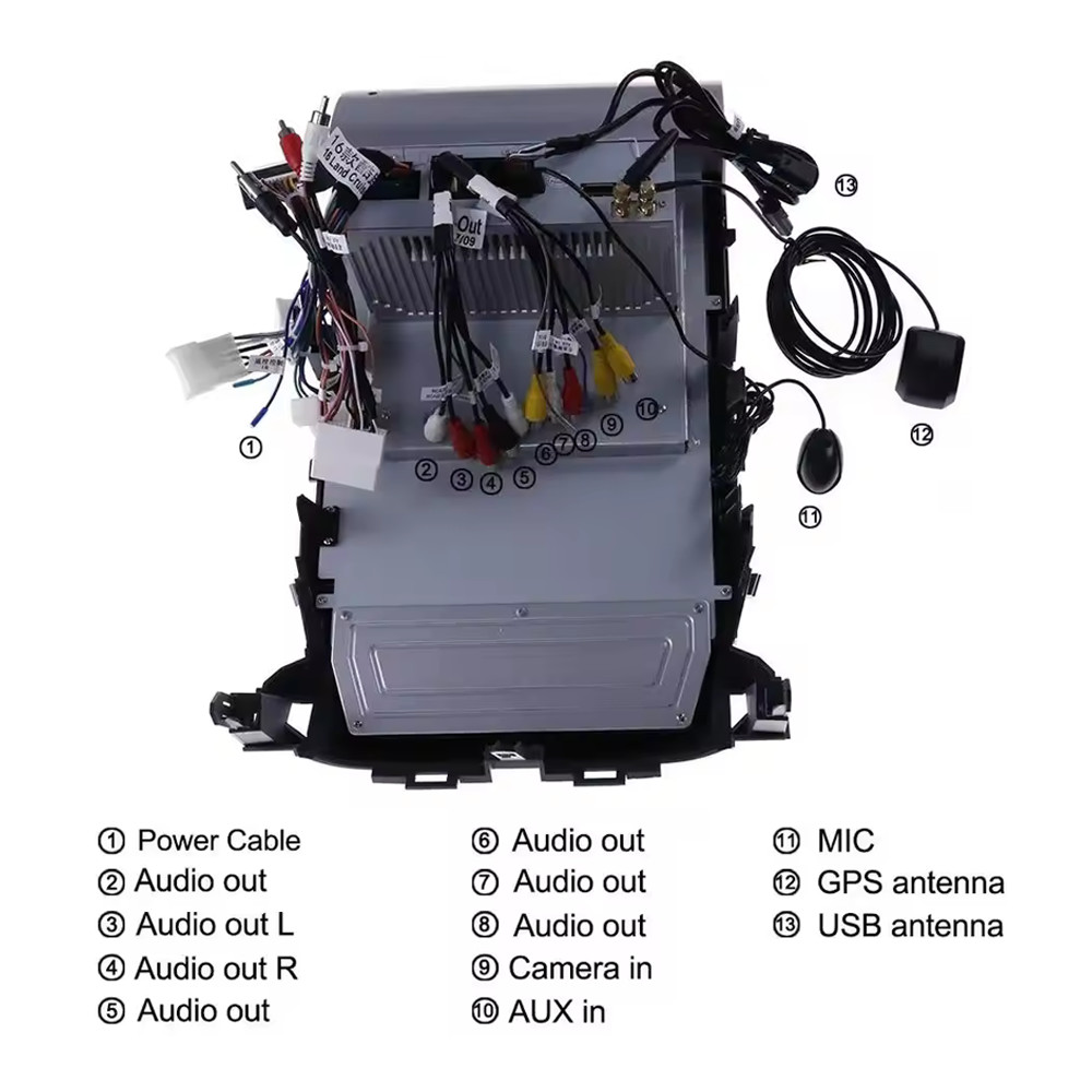 13.6In Android Screen Car Radio Navigation Central for Land Cruiser 2016-2020