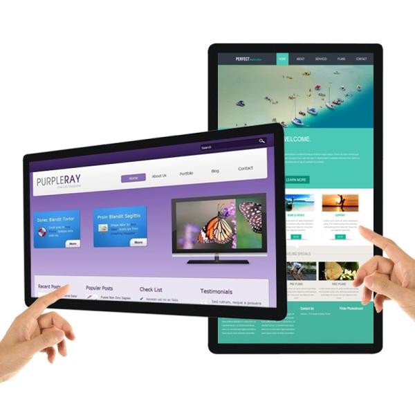21.5 " inch Supermarket wall mounted LCD display interactive smart touch screen