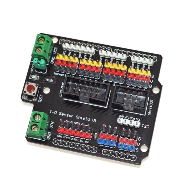 China Factory Outlet DC 3.3V IO Sensor Shield V1 14 Digital Interfaces SD Card Expansion For Arduino factory