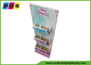 China Custom Creative Corrugated Floor Displays , Three Trays Cardboard Display Racks For Makeup Collection FL198 factory