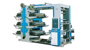 Plastic Woven Bags Flexographic Printing Press , Four Color Flexo Printing Machine