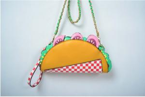 China 2016 new creative personalized dumplings shoulder bag fashion printed mini clutch bag factory