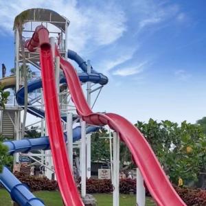 Aqua Park Summer Water Games Play Equipment Big Fiberglass Slide
