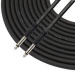 6 Foot Stereo Guitar Cable Slim-Grip Series - 1/4 Inch TS To 1/4 Inch TS Black