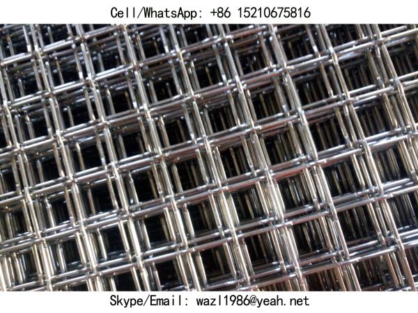Food Grade SS304 Crimped Wire Mesh Panels; 3/4" Hole, 2mm Diameter Wire; Anti