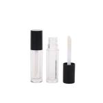 Square Plastic Lip Glaze Tube Simple With Brush And Printable Logo