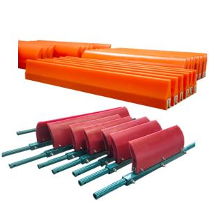 China Premium Polyurethane Conveyor Belt Cleaner Scraper Primary Secondary 450mm factory