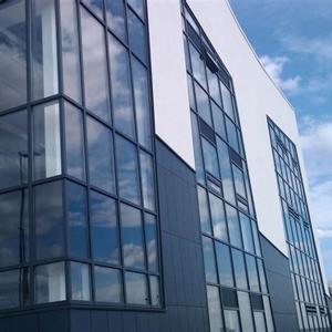 China Insulation glass Curtain Wall Commercial Building 4mm-12mm Custom Curtain Wall Glass Types Interior Glazed Curtain Wall Sound Insulation factory