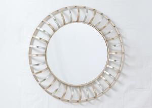 China Decorative Round Hanging Sunburst Metal Wall Art Mirror factory