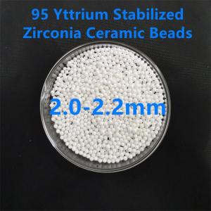 China 95 Yttria Ceramic Grinding Media 2.2mm Stabilized Zirconia For Paint factory