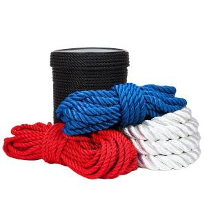 China Top Fashion 80mm 3 Strand Mooring Rope Made of Polypropylene for Marine Applications factory