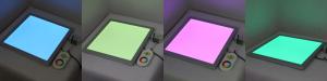 China 300 x 300mm Red Green Blue RGB LED Panel Light with Wireless remote control factory