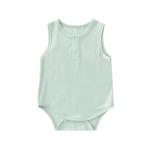 Bamboo fiber 2023 summer thin rompers baby sleeveless vest bodysuits newborn