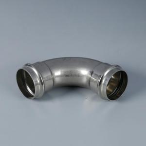 China SS304 SS304 SS316 Grooved Pipe Fittings DN50 For Fire Piping System factory