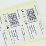 Self Adhesive Barcode Label Sticker A4 Size Paper Custom Printing