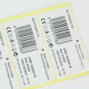 China Self Adhesive Barcode Label Sticker A4 Size Paper Custom Printing factory