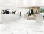 4Pcs 450X900mm Full Body Porcelain Tiles White For Project 9.5mm