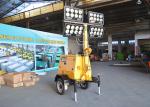 3600rpm IP65 5KW Portable Flood Lights With Generator , Mobile Lighting Tower