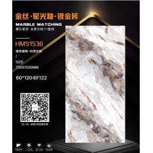 China Custom White Carrara Catalina Polished Ceramic Tile Big Slab 750x1500 factory