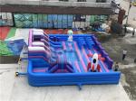 Custom Tarpaulin Inflatable Trampoline Park Attractive Inflatable Playground