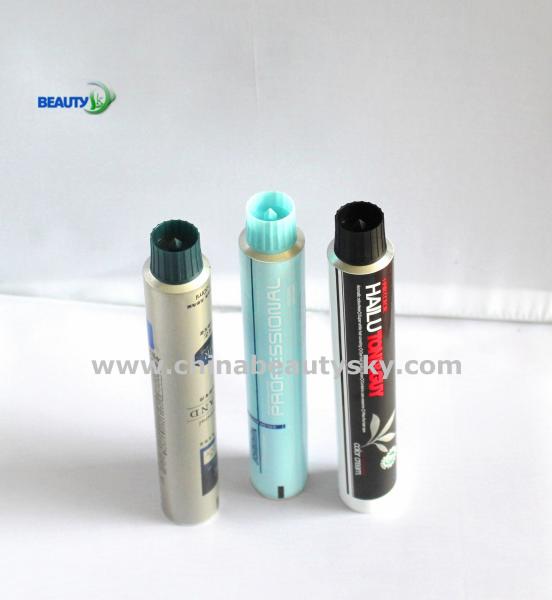 Empty Aluminum Collapsible Tubes for Cosmetics Packaging, Hair Color Cream Hair