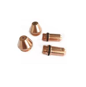 China Copper Plasma Cutter Hypertherm Consumables Powermax30 420117 Nozzle Tips factory