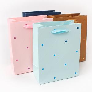 China Creative brown birthday paper gift shopping bag wholesale small medium large size factory