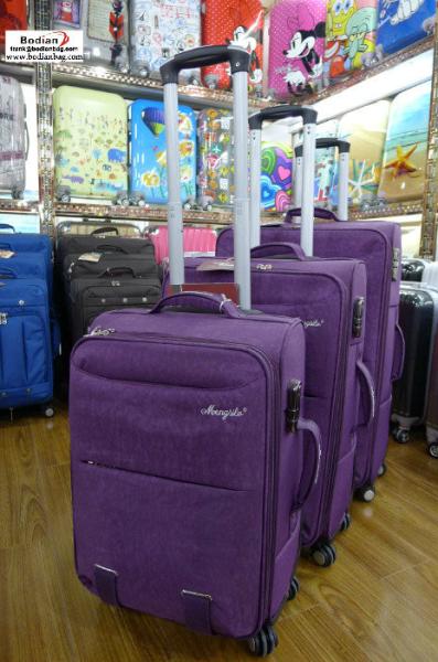cheap soft sided 20''+24'' +28'' three piece trolley luggage set,suitcases from