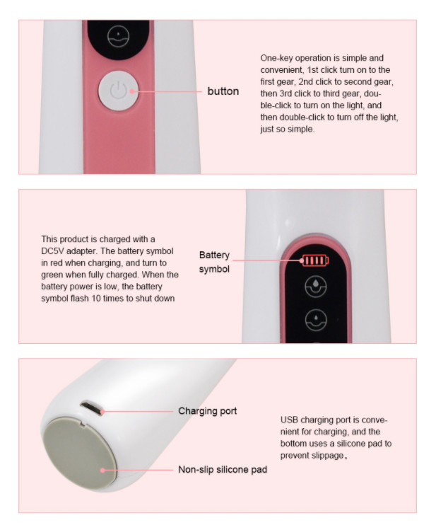 Replaceable Suction Heads 2H Rechargeable Pore Cleanser