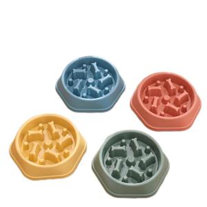 China Dogs And Cats Plastic Slow Food Bowl Is An Anti Choking And Fast Swallowing Bone Model For Pets factory