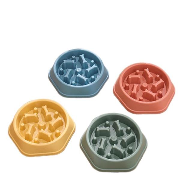 Dogs And Cats Plastic Slow Food Bowl Is An Anti Choking And Fast Swallowing Bone