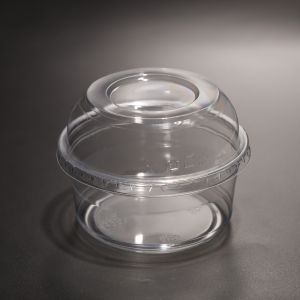 Plastic Disposable Cup with Clear and Various Dome/Flat Lid