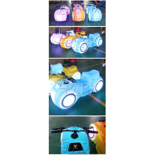 Children Motor Battery Music Coin Operated Motorcycle Ride With Fiberglass Material