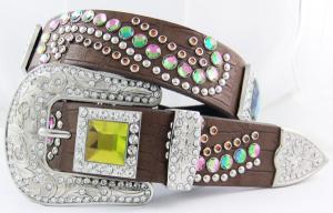 China Popular style in western market rhinestone belts with AB glass factory