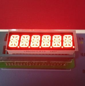 China Super Bright Red 6 Digit 14 Segment Led Display 10mm For Taximeter factory
